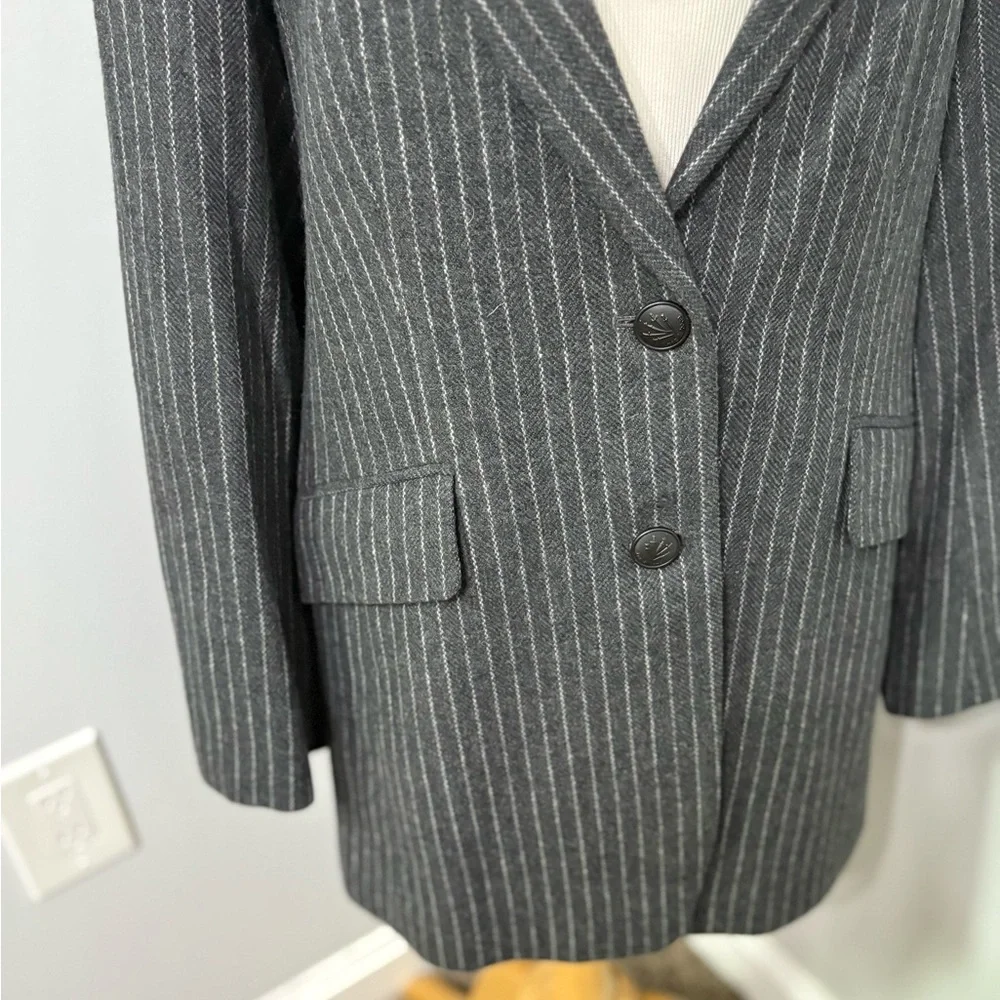 NWT | Rag & Bone Grey Stripe Charles Italian Wool Blazer - Picture 9 of 10